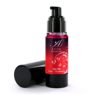 EXTASE SENSUEL HOT OIL STRAWBERRY - D-201708 - Dona Pimenta