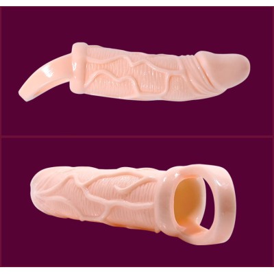 BAILE FUNDA EXTENSORA PENE CON VIBRACION Y STRAP PARA TESTICULOS 13.5 CM - D-211776 - Dona Pimenta