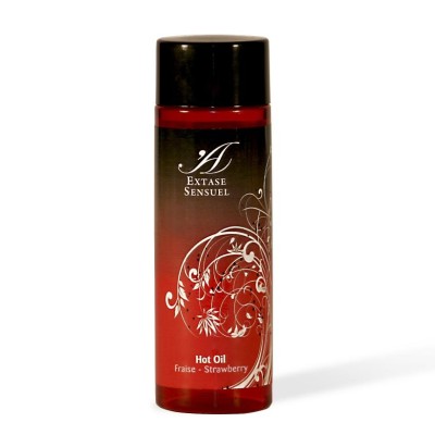 EXTASE SENSUEL HOT OIL STRAWBERRY 100ML - D-201712 - Dona Pimenta