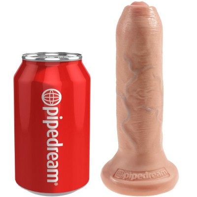 KING COCK REALISTIC DILDO UNCUT CARNE 17 CM - PD5560-21 - Dona Pimenta