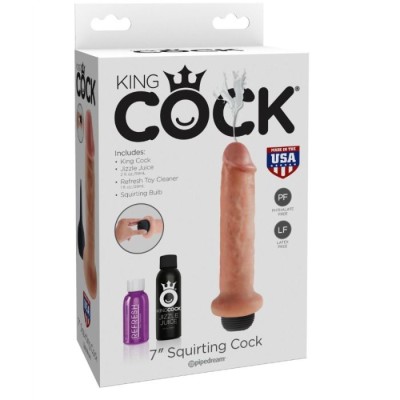 KING COCK 17,8 CM SQUIRTING COCK - PD5607-21 - Dona Pimenta