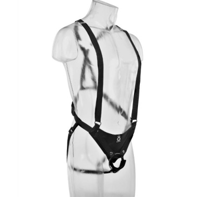 KING COCK 25,5 CM HOLLOW STRAP-ON SUSPENDER SYSTEM CARNE - PD5641-21 - Dona Pimenta