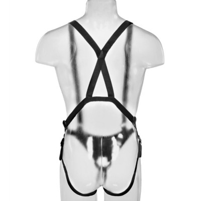 KING COCK 25,5 CM HOLLOW STRAP-ON SUSPENDER SYSTEM CARNE - PD5641-21 - Dona Pimenta