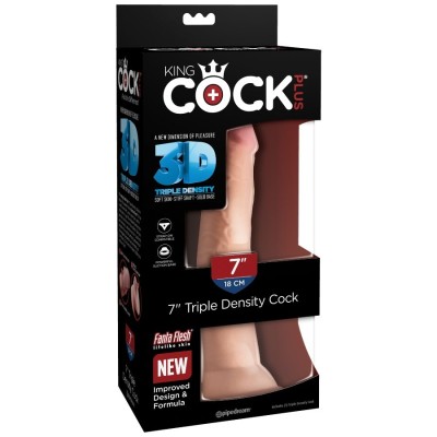 KINGCOCK TRIPLE DENSITY COCK 18 CM - PD5714-21 - Dona Pimenta