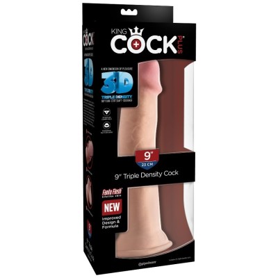 KINGCOCK TRIPLE DENSITY COCK 23 CM - PD5716-21 - Dona Pimenta