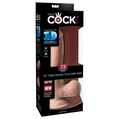 KINGCOCK TRIPLE DENSITY COCK 19 CM - PD5718-21 - Dona Pimenta