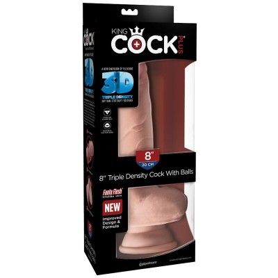 KINGCOCK TRIPLE DENSITY COCK 18,4 CM - PD5719-21 - Dona Pimenta