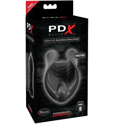 ESTIMULADOR DE SILICONE VIBRANTE PDX ELITE - RD500 - Dona Pimenta