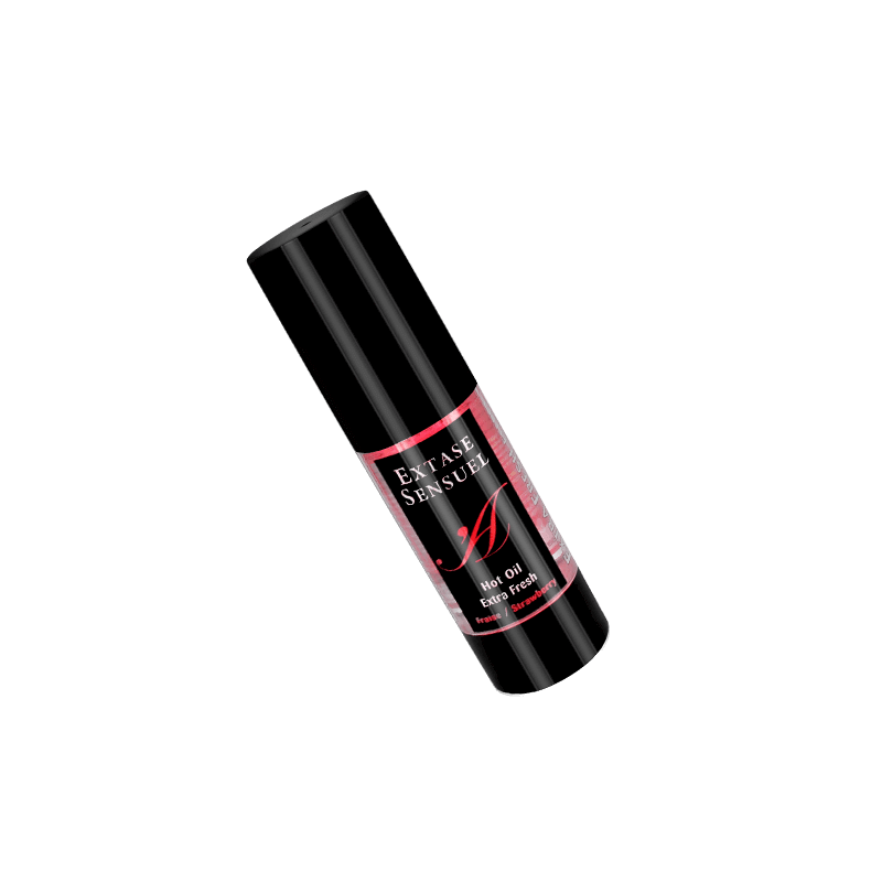 EXTASE SENSUEL HOT OIL STRAWBERRY TRAVEL 35ML - D-205219 - Dona Pimenta