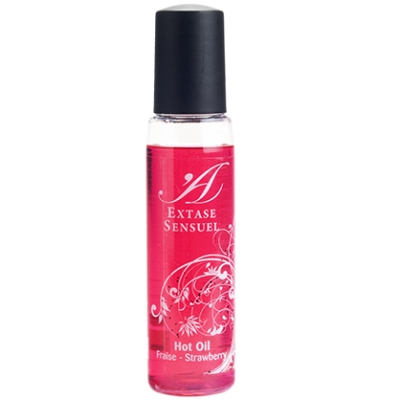 EXTASE SENSUEL HOT OIL STRAWBERRY TRAVEL 35ML - D-205219 - Dona Pimenta