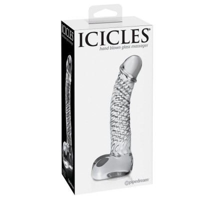 ICICLES NÚMERO 61 DILDO DE VIDRO SOPRADO À MÃO - PD2961-00