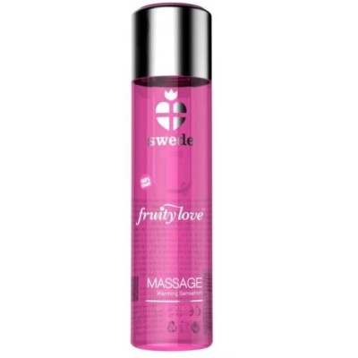 SWEDE FRUITY LOVE ÓLEO DE MASSAGEM EFEITO DE AQUECIMENTO TORANJA ROSA COM MANGA 60 ML. - D-227012 - Dona Pimenta