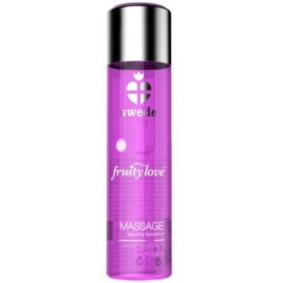 SWEDE FRUITY LOVE EFEITO DE AQUECIMENTO ÓLEO DE MASSAGEM ROSA FRAMBOESA E RUIBARBO 60 ML. - D-227014 - Dona Pimenta