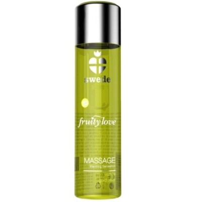 SWEDE FRUITY LOVE ÓLEO DE MASSAGEM EFEITO DE AQUECIMENTO BAUNILHA E PÊRA DOURADA 60 ML. - D-227018 - Dona Pimenta