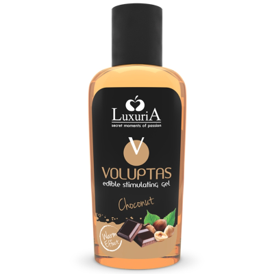 LUXURIA VOLUPTAS GEL DE MASSAGEM COMESTÍVEL EFEITO AQUECENTE - CHOCONUT 100 ML - D-228340 - Dona Pimenta