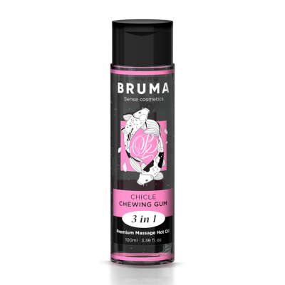 BRUMA - ÓLEO DE MASSAGEM PREMIUM EFEITO CALOR SABOR GOMA 3 EM 1 - D-236773 - Dona Pimenta