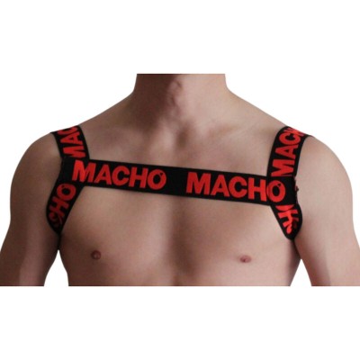 MACHO - ARNÊS DUPLO VERMELHO - D-236850 - Dona Pimenta