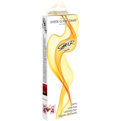 SHEER GLYDER DAMS LAMINAS LATEX SEXO ORAL FRESA - D-205248 - Dona Pimenta