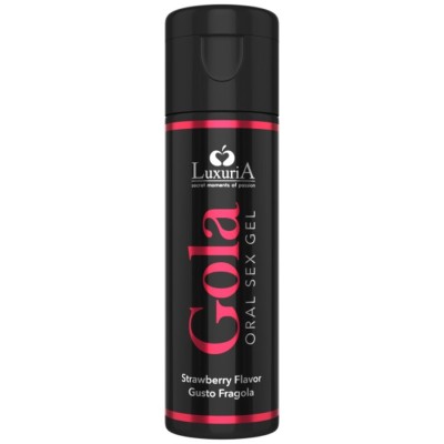 LUXURIA GEL ORAL SEX SABOR MORANGO 30 ML - D-224133 - Dona Pimenta