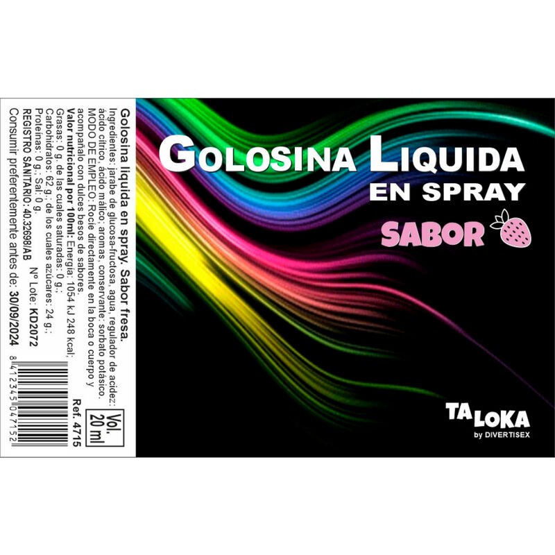 TALOKA - SPRAY LÍQUIDO DE DOCES DE MORANGO - D-232575 - Dona Pimenta