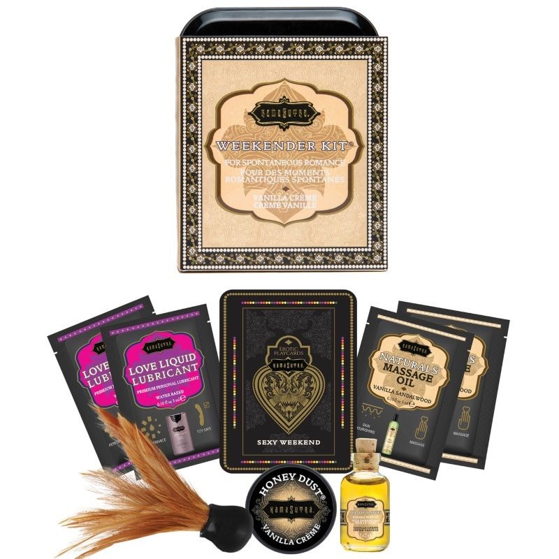 KAMASUTRA WEEKEND TIN KIT CREME DE BAUNILHA - D-221048 - Dona Pimenta