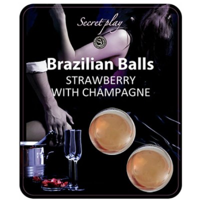 CONJUNTO DE BOLAS BRASILEIRAS SECRETPLAY MORANGO E CHAMPANHE - D-212714 - Dona Pimenta