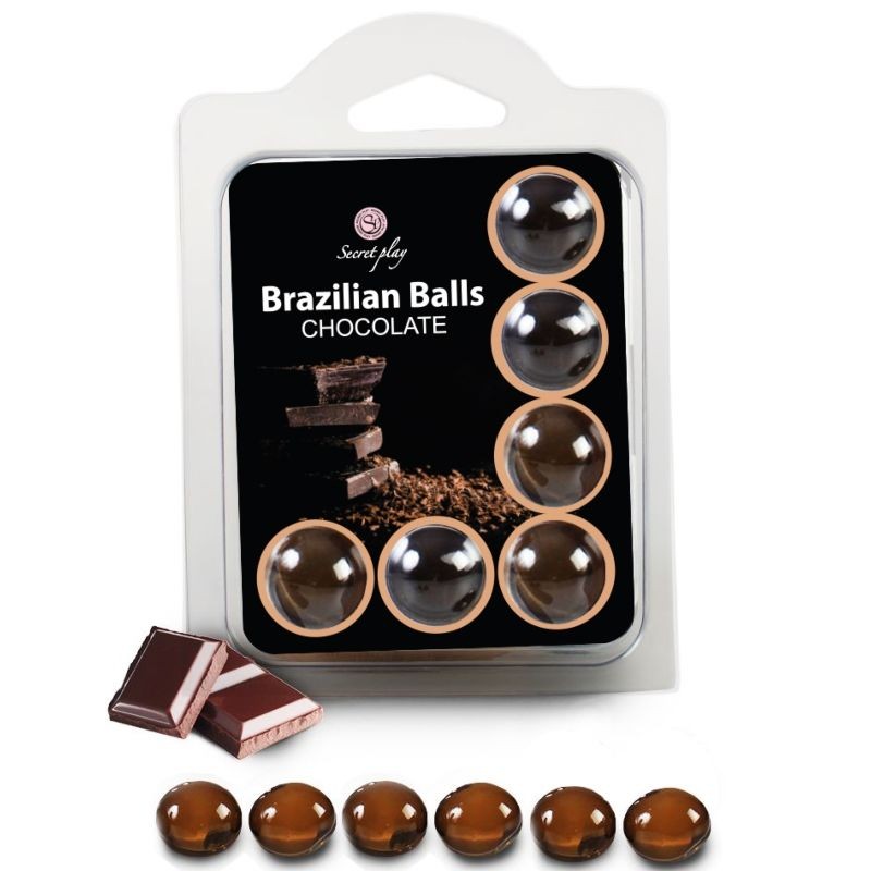 SECRETPLAY CONJUNTO 6 BOLAS BRASILEIRAS DE CHOCOLATE - D-222204 - Dona Pimenta