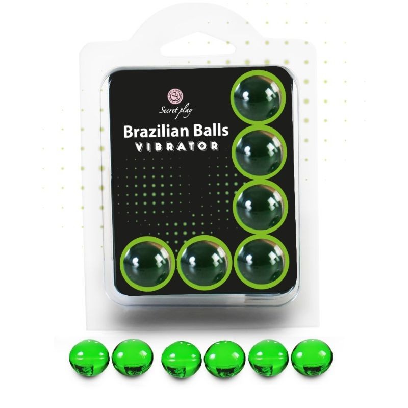 SECRETPLAY CONJUNTO 6 BOLAS BRASILEIRAS VIBRADOR - D-222213 - Dona Pimenta