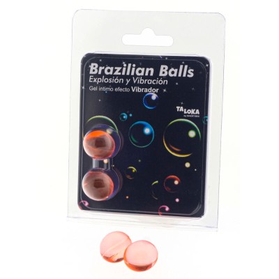 TALOKA - 2 BOLAS BRASILEIRAS EFEITO VIBRANTE GEL EMOCIONANTE - D-232612 - Dona Pimenta