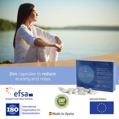 500 COSMETICS - ZEN PILLS CÁPSULAS PARA REDUZIR A ANSIEDADE - D-211126 - Dona Pimenta