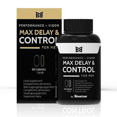 BLACKBULL BY SPARTAN&trade; - MAX DELAY & CONTROL MÁXIMO DESEMPENHO PARA HOMENS 60 C PSULAS - D-235874 - Dona Pimenta