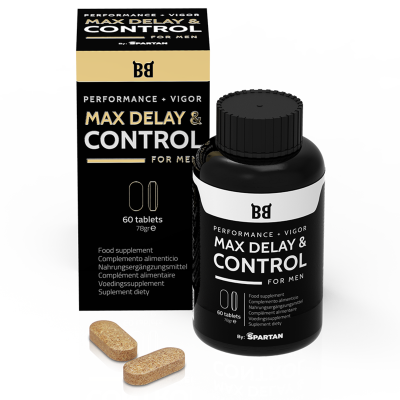 BLACKBULL BY SPARTAN&trade; - MAX DELAY & CONTROL MÁXIMO DESEMPENHO PARA HOMENS 60 C PSULAS - D-235874 - Dona Pimenta