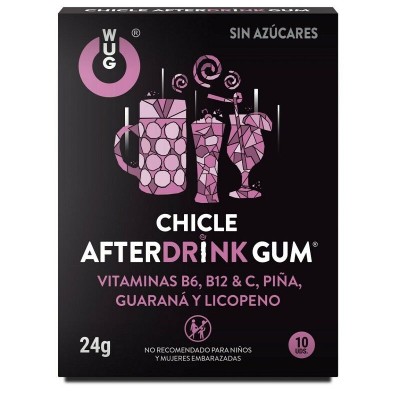 WUG GUM AFTER DRINK HANGOVER 10 UNITS - D-224942 - Dona Pimenta