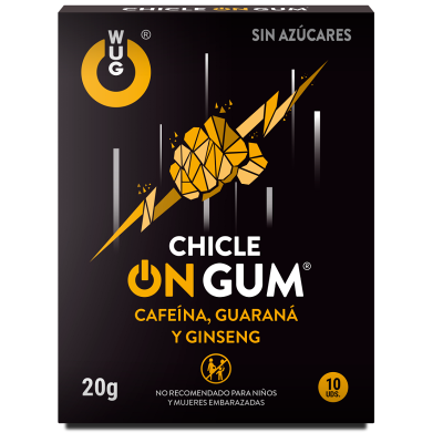 WUG GUM ON CAFFEINE, GINSENG AND GUARANA GUM 10 UNITS - D-224947 - Dona Pimenta