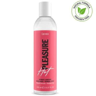 LUBRIFICANTE ÍNTIMO LOVEE HOT PLEASURE 150 ML - D-230905 - Dona Pimenta