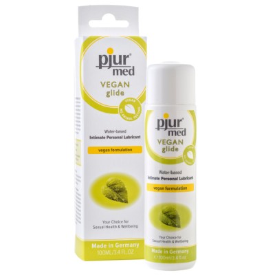 LUBRIFICANTE À BASE DE ÁGUA PJUR MED VEGAN GLIDE 100 ML - D-230660 - Dona Pimenta