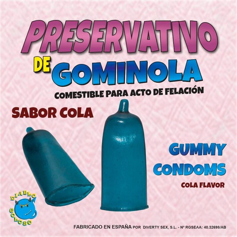 DIABLO PICANTE - PRESERVATIVO DE GOMINOLA COLA - D-231003 - Dona Pimenta