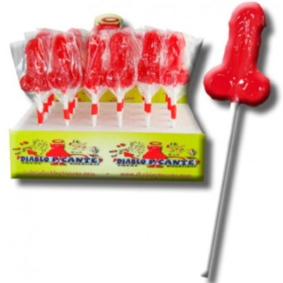 DIABLO PICANTE - GUMMY LOLLIPOP PENIS - D-231010 - Dona Pimenta