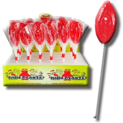 DIABLO PICANTE - GUMMY LOLLIPOP LIPS - D-231011 - Dona Pimenta