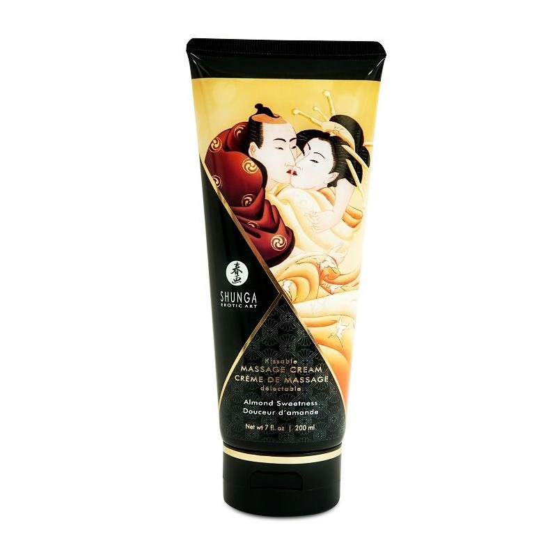 SHUNGA - CREME DE MASSAGEM DE AMÊNDOA DOCE 200 ML - D-205879 - Dona Pimenta