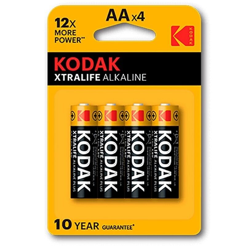 BATERIA ALCALINA KODAK XTRALIFE AA LR6 * 4 - D-225621 - Dona Pimenta