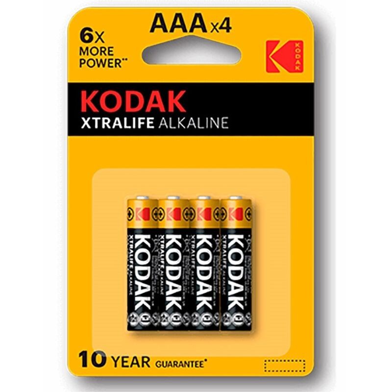 BATERIA ALCALINA KODAK XTRALIFE AAA LR03 * 4 - D-225622 - Dona Pimenta