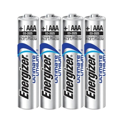 ENERGIZADOR ULTIMATE LITHIUM LITHIUM BATTERY AAA L92 LR03 1,5V BLISTER * 4 - D-226742 - Dona Pimenta