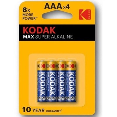 BATERIA SUPER ALCALINA KODAK MAX AAA LR03 * 4 - D-227747 - Dona Pimenta