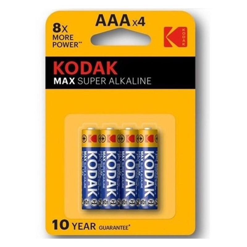 BATERIA SUPER ALCALINA KODAK MAX AAA LR03 * 4 - D-227747 - Dona Pimenta