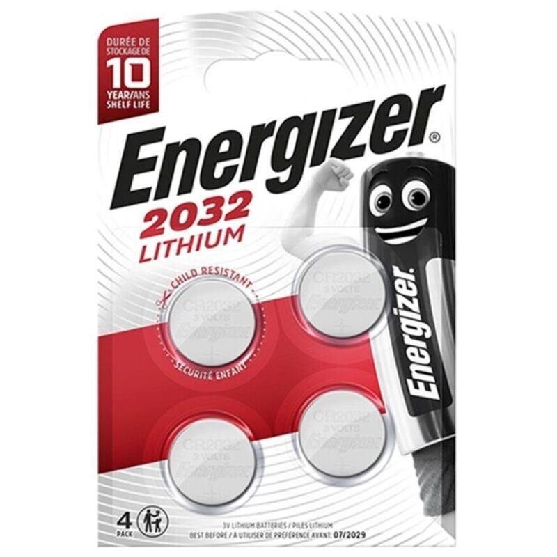 BATERIA DE ENERGIZADOR BOTÃO DE LÍTIO CR2032 UNIDADE 3V 4 - D-230456 - Dona Pimenta