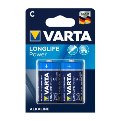 VARTA LONGLIFE POTÊNCIA ALCALINA BATERIA C LR14 2 UNIDADE - D-230471 - Dona Pimenta