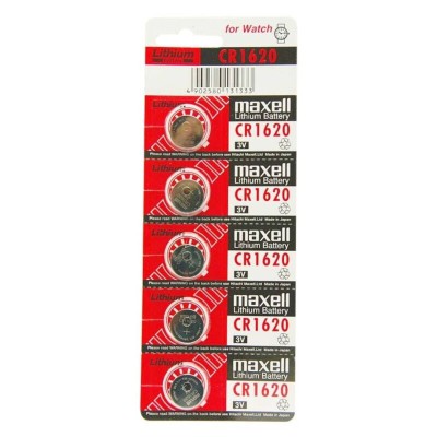 BATERIA MAXELL LITIO CR1620 3V 5UDS - D-233541 - Dona Pimenta