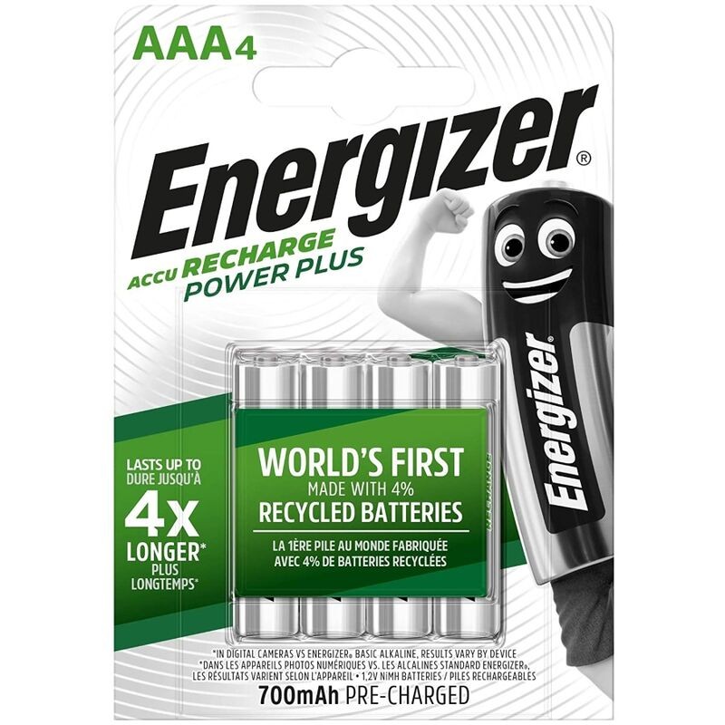 ENERGIZER PILAS RECARGABLES AAA4 BLISTER 4 - D-228440 - Dona Pimenta