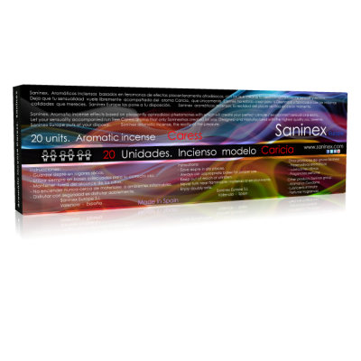 SANINEX AROMATIC INCENSE CARICIA 20 STICKS. - D-199953 - Dona Pimenta